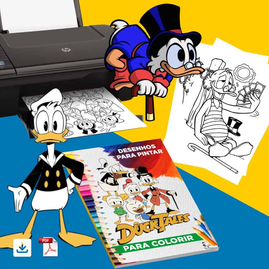 Revista Digital “DuckTales” para colorir