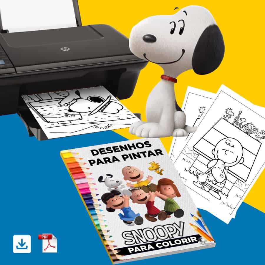 Revista Digital "SNOOPY" para colorir