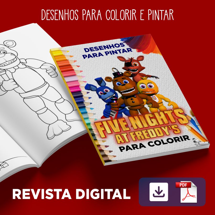 Revista Digital Desenho five nights at freddy's para Colorir