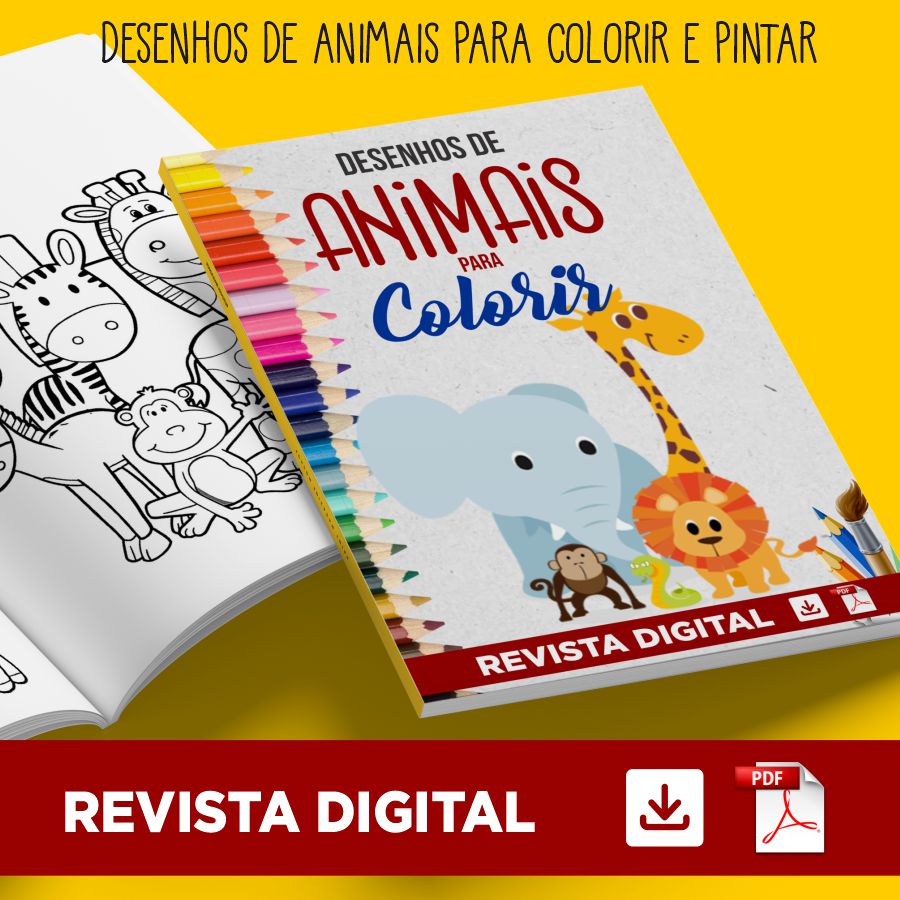 Revista Digital Desenhos de Animais para Colorir