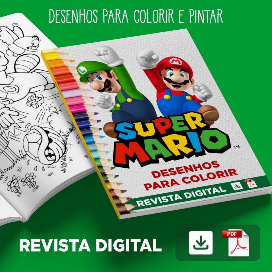 Desenhos do Super Mario para Colorir